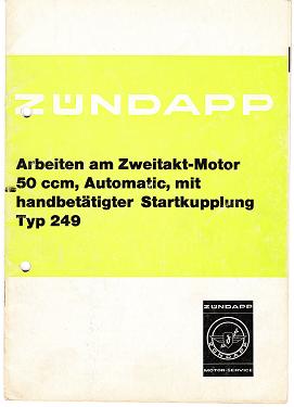 Original Arbeiten am 2takt Motor Typ 249-02 L0